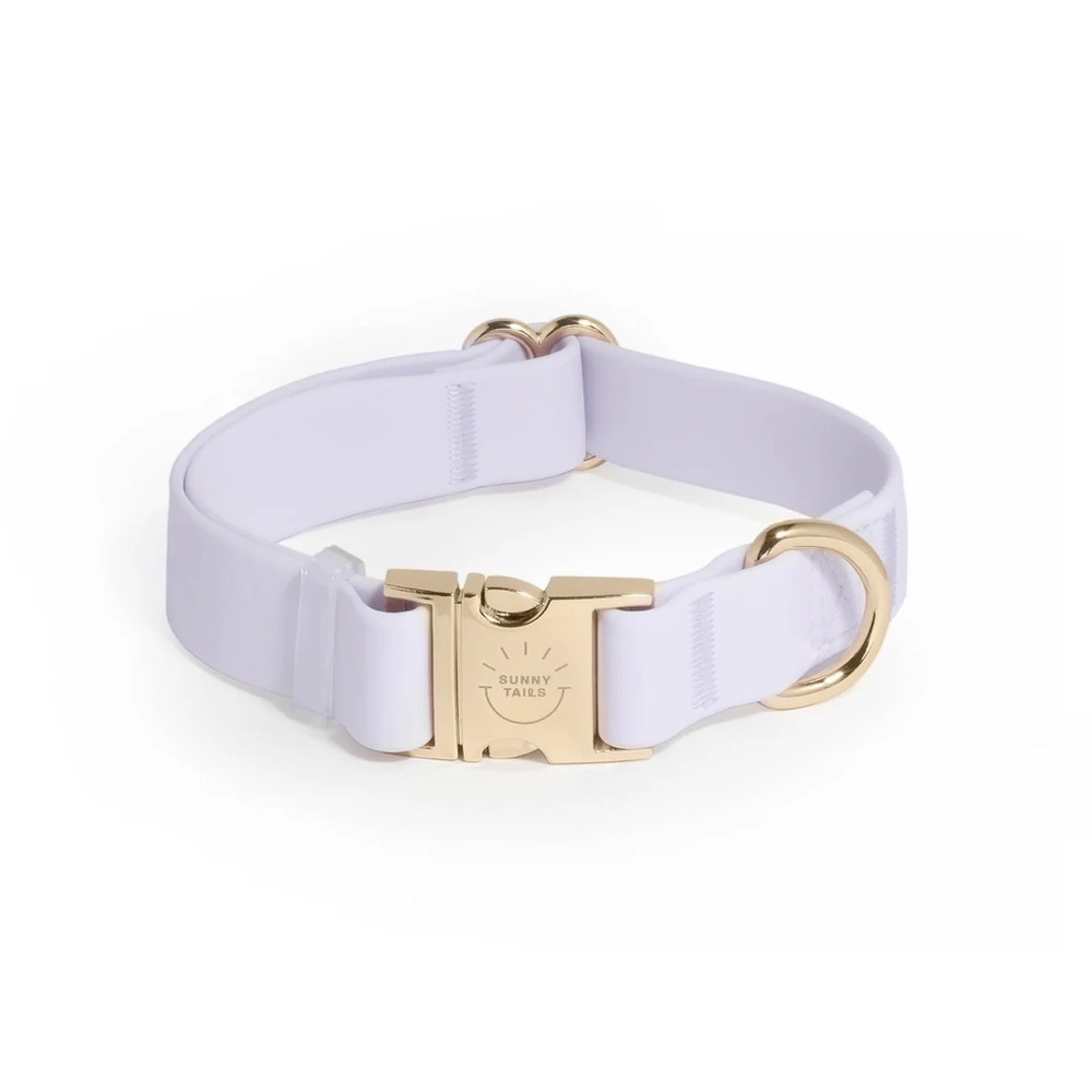 Sunny Tails Lavender Haze Waterproof Dog Collar - Large